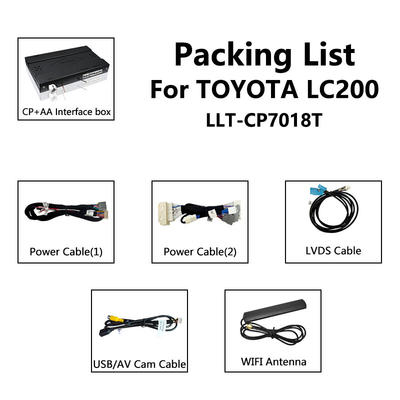 واجهة Carplay لليكسوس LX570 LX 570 مع أندرويد أوتو اللاسلكي 2012-2015
