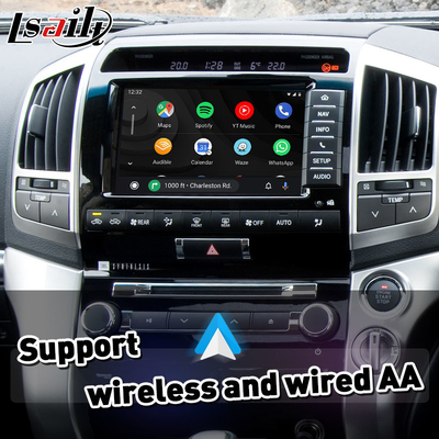واجهة تويوتا اللاسلكية Carplay Android Auto لسيارة Land Cruiser 200 V8 LC200 2012-2015