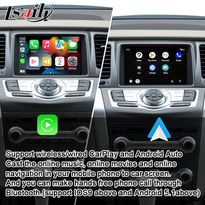 واجهة CarPlay لنيسان مورانو Z51 2010-2019 Maxima GT-R مع نظام Linux من Lsailt