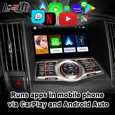 Lsailt Linux CarPlay Android Auto Interface لنيسان ماكسيما 2010-2014 إنفينيتي مع رابط المرآة