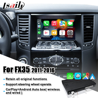 ترقية الشاشة الأصلية لواجهة Apple CarPlay اللاسلكية بنظام Android Auto من أجل Infiniti FX Q QX