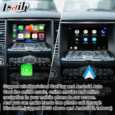 ترقية الشاشة الأصلية لواجهة Apple CarPlay اللاسلكية بنظام Android Auto من أجل Infiniti FX Q QX