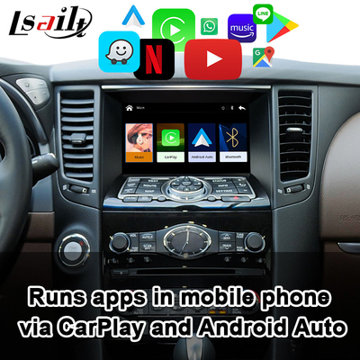 ترقية الشاشة الأصلية لواجهة Apple CarPlay اللاسلكية بنظام Android Auto من أجل Infiniti FX Q QX