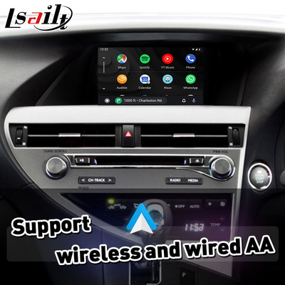 Lsait Wireless Carplay Android Auto Interface لسيارة Lexus RX 270 350 450h F Sport AL10 2012-2015