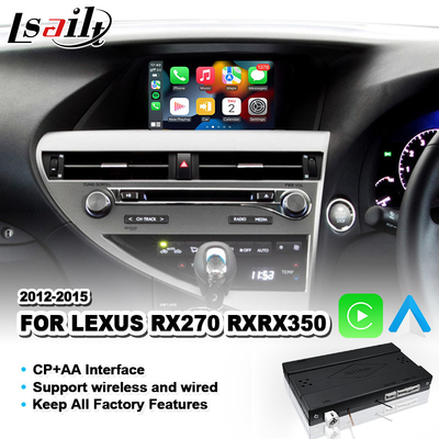 Lsait Wireless Carplay Android Auto Interface لسيارة Lexus RX 270 350 450h F Sport AL10 2012-2015