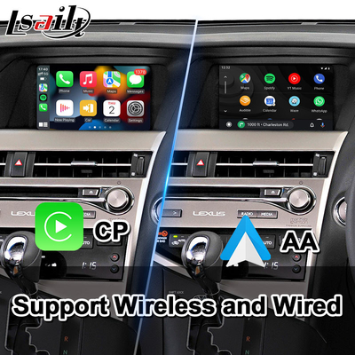 Lsailt Android Carplay واجهة فيديو لكزس RX270 RX350 RX450h RX للتحكم بالماوس 2012-2015