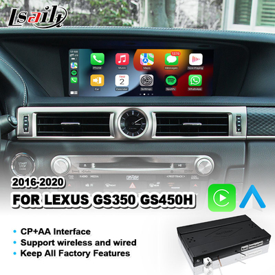 واجهة أندرويد أوتو وكاربلاي لليكسوس GS 350 200t 300h 450h AWD F Sport 2016-2020