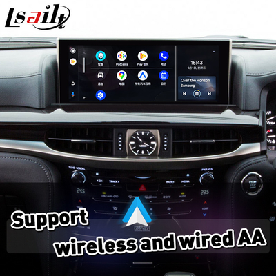 واجهة تشغيل السيارة الآلية اللاسلكية CP AA Android Auto Carplay لليكسوس LX 450d 570 570s VDJ200 J200 2016-2021