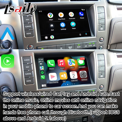 واجهة Lexus CarPlay لـ GX460 GX400 2014- مع Android Auto اللاسلكي بواسطة Lsailt