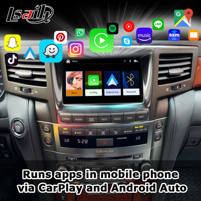 واجهة CarPlay اللاسلكية لليكسوس LX570 2013-2015 LX460d GX460 GX400 الملاحة Android Auto Box من Lsailt
