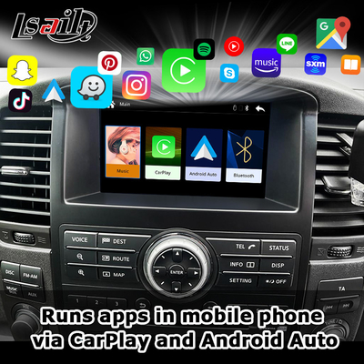 واجهة CarPlay اللاسلكية لنيسان باتفايندر R51 نافارا D40 2013-2016 أندرويد أوتو، كار لايف، مرآة لينك