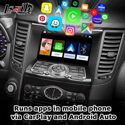 واجهة Lsailt CarPlay لشركة Infiniti QX70 FX50 FX35 FX37 2011-2018 Android Auto Decoder، تثبيت من دبوس إلى دبوس
