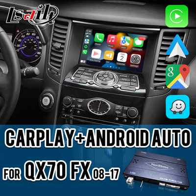 واجهة Lsailt CarPlay لشركة Infiniti QX70 FX50 FX35 FX37 2011-2018 Android Auto Decoder، تثبيت من دبوس إلى دبوس