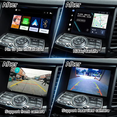 واجهة Lsailt CarPlay لشركة Infiniti QX70 FX50 FX35 FX37 2011-2018 Android Auto Decoder، تثبيت من دبوس إلى دبوس