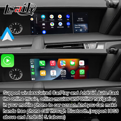 واجهة CarPlay اللاسلكية Android Auto GPS Navigation للكسوس LC500h 2017- الحالي NX LX LS GS بواسطة Lsailt