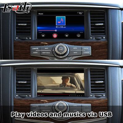 واجهة CarPlay من دبوس إلى دبوس لـ Nissan Patrol Y62 ، Pathfinder ، Armada بما في ذلك Android Auto ، Google Map ، Waze
