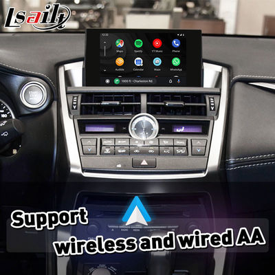 واجهة Lsailt / Navihome Android Auto Carplay لسيارة Lexus NX300h NX200t مقبض التحكم 2014-2017 NX ES RX