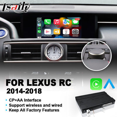 CP AA واجهة Carplay اللاسلكية لليكسوس RCF RC300 RC200t RC300h RC350 RC Control 2014-2018