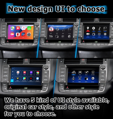 تويوتا كراون GRS204 URS206 UZS207 S200 أندرويد لاسلكي Carplay أندرويد أوتو 8+128GB تعمل بواسطة كوالكوم