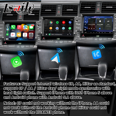 تويوتا كراون GRS204 URS206 UZS207 S200 أندرويد لاسلكي Carplay أندرويد أوتو 8+128GB تعمل بواسطة كوالكوم