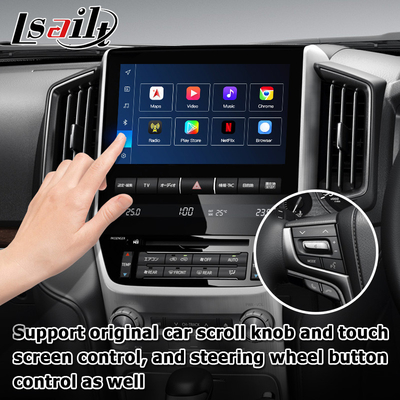تويوتا لاند كروزر LC200 واجهة فيديو أندرويد 8+128GB تعمل بواسطة كوالكوم مع carplay أندرويد أوتو