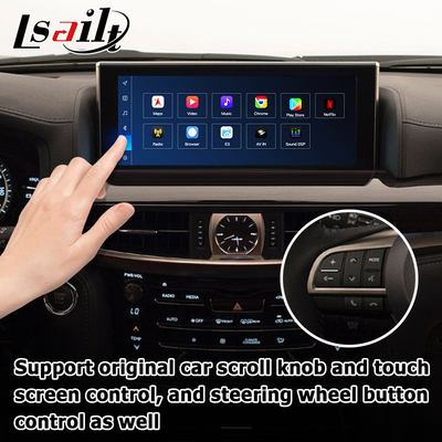 ليكسوس LX570 LX450d واجهة فيديو أندرويد دعم carplay أندرويد أوتو كوالكوم 8+128GB أندرويد 11