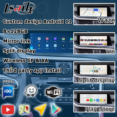 ليكسوس RX 8+128GB كوالكوم أندرويد مربع واجهة الوسائط المتعددة RX350 RX450h RX300 RX200t