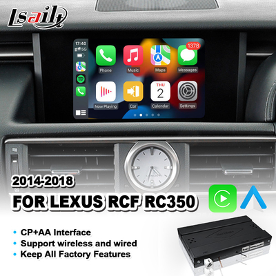 واجهة أندرويد آوتو كاربلاي اللاسلكية لليكسوس RC 350 300h 200t 300 AWD F Sport 2014-2018