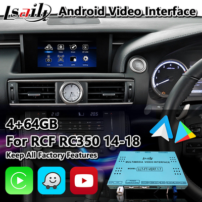 Lsailt نظام أندرويد مع Carplay أندرويد أوتو لليكسوس RC 350 300h 200t 300 AWD F Sport 2014-2018