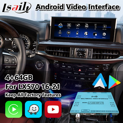 Lsailt Android واجهة تشغيل الوسائط المتعددة للسيارات للكسوس LX570 LX450d URJ200 LX 2016-2021