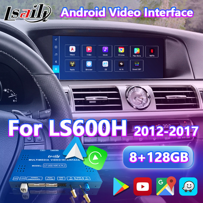 Lsailt 8+128GB صندوق واجهة Carplay متعددة الوسائط لأندرويد لليكسوس LS600h LS460 2012-2017