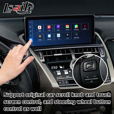واجهة فيديو Android CarPlay لسيارة لكزس NX300 NX300h NX200t بنظام Android 13 الأساسي من Qualcomm، ذاكرة 8+128 جيجابايت