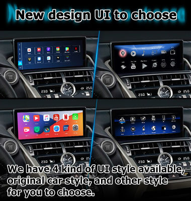 واجهة فيديو Android CarPlay لسيارة لكزس NX300 NX300h NX200t بنظام Android 13 الأساسي من Qualcomm، ذاكرة 8+128 جيجابايت