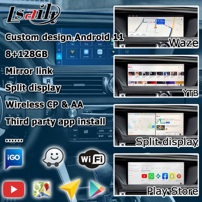 ليكسوس GS450h GS350 GS200t GS300h GSF واجهة فيديو للاستعراض الروبوتي 8+128GB قاعدة كوالكوم