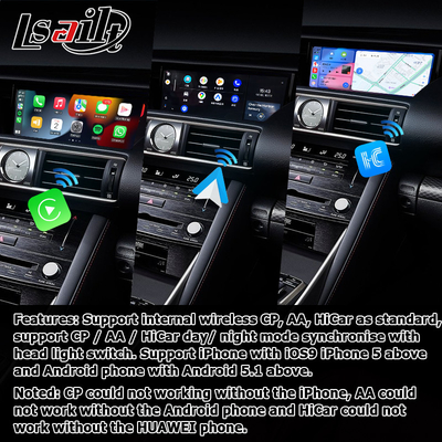 ليكسوس IS300 IS200t IS350 واجهة الفيديو أندرويد 11 carplay أندرويد أوتوبوكس القاعدة على كوالكوم
