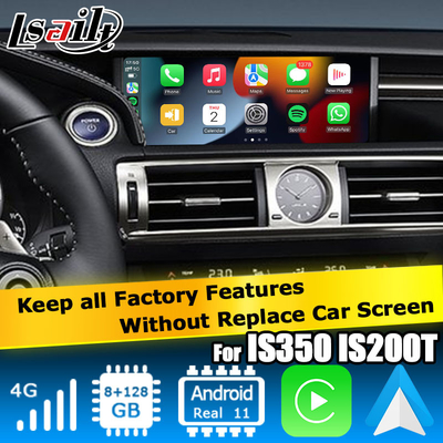 ليكسوس IS300 IS200t IS350 واجهة الفيديو أندرويد 11 carplay أندرويد أوتوبوكس القاعدة على كوالكوم