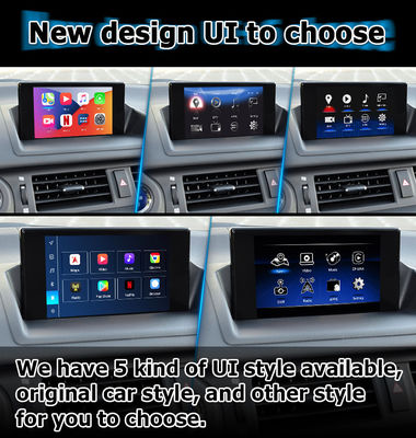 لوكسوس CT200h اندرويد 13 واجهة فيديو carplay أندرويد أوتوماتيك القاعدة على كوالكوم 8+128GB