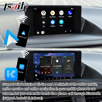 واجهة الفيديو اللاسلكية لـ Lexus CT CT200H 2014-2017 دعم تحميل التطبيقات ، NetFlix ، YouTube