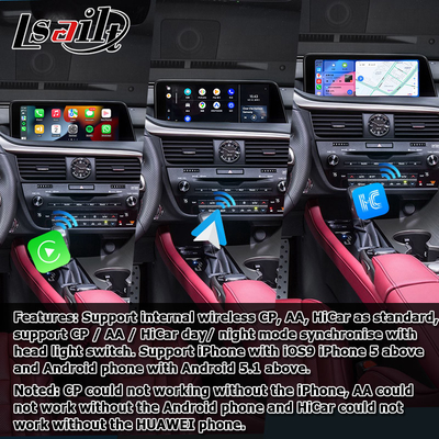 أندرويد 8+128GB Lsailt ليكسوس أندرويد carplay أندرويد أوتو شاشة لRX350 RX450h RX300 2.0Ghz معالج
