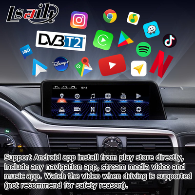 أندرويد 8+128GB Lsailt ليكسوس أندرويد carplay أندرويد أوتو شاشة لRX350 RX450h RX300 2.0Ghz معالج