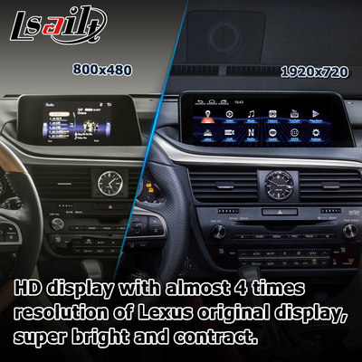 أندرويد 8+128GB Lsailt ليكسوس أندرويد carplay أندرويد أوتو شاشة لRX350 RX450h RX300 2.0Ghz معالج