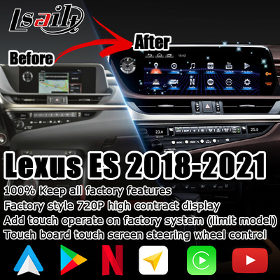 تحديث ليكسوس ES300h شاشة لمسة 12.3" أندرويد أوتو كاربلاي بواسطة Lsailt