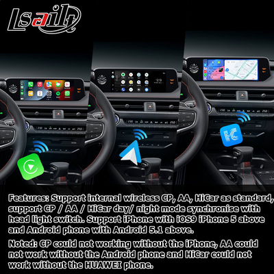 جهاز أندرويد كاربلاي ليكسوس شاشة لمسة لـ UX200 UX250h DSP تعديل أندرويد أوتو