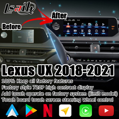 جهاز أندرويد كاربلاي ليكسوس شاشة لمسة لـ UX200 UX250h DSP تعديل أندرويد أوتو