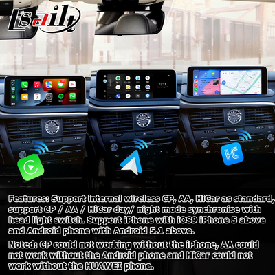 HD 12.3 بوصة ترقية شاشة أندرويد لليكسوس RX350 RX450h Lsailt Android Auto Carplay