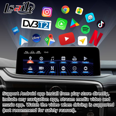 HD 12.3 بوصة ترقية شاشة أندرويد لليكسوس RX350 RX450h Lsailt Android Auto Carplay