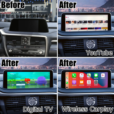 HD 12.3 بوصة ترقية شاشة أندرويد لليكسوس RX350 RX450h Lsailt Android Auto Carplay