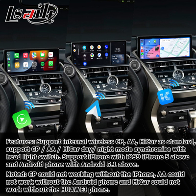 NX300 NX300h ليكسوس أندرويد شاشة كبيرة 10.25 بوصة أندرويد Carplay ترقية