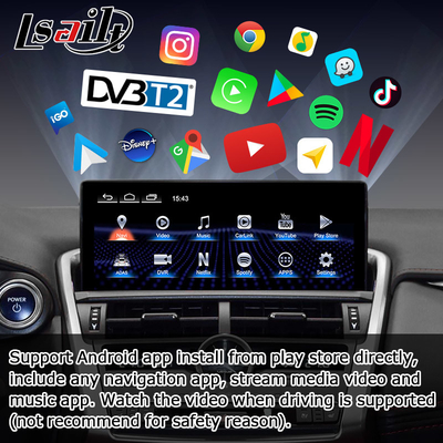 NX300 NX300h ليكسوس أندرويد شاشة كبيرة 10.25 بوصة أندرويد Carplay ترقية