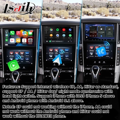 واجهة GPS carplay ، 8+128GB واجهة مربع التنقل أندرويد 11 لـ Infiniti Q50 / Q60